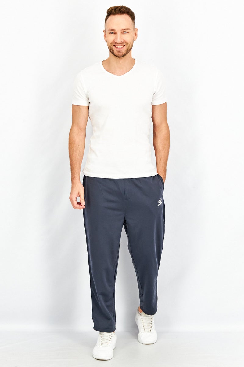 umbro Men Sportswear Fit Brand Logo Training Jogger Pants, Charcoal Combo - Image 2